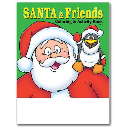 Custom Santa and Friends Coloring Book