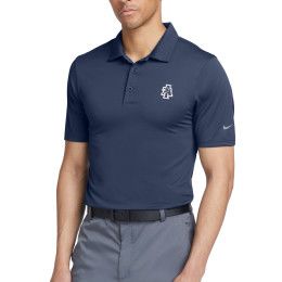 Custom Nike Dri-FIT Legacy Polo Shirt - Midnight Navy Front view