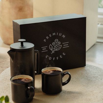 Custom Highland Porcelain French Press Coffee Set Custom Highland Porcelain French Press Coffee Set