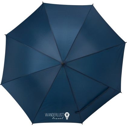 Custom 46" Auto Open Umbrella - Navy Front View 