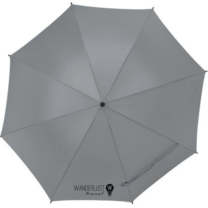 Custom 46" Auto Open Umbrella - Gray Front View 