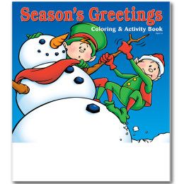 Custom Season's Greetings Coloring Book Fun Pack 