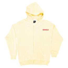 Custom Nantucket Adult Full Zip Hoodie - Embroidered - Banana Yellow Front View 