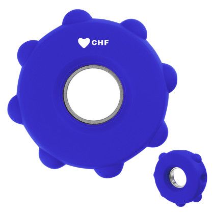 Custom Push Pop Fun Spinner - Blue