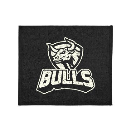 Custom 15" x 18" Cotton Velour Rally Towel - Black