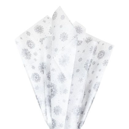  Custom Gemstone Pre-Designed Tissue Paper - Daimond Snowflakes