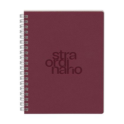 Custom Odyssey Soft Cover Spiral Journal - Burgundy