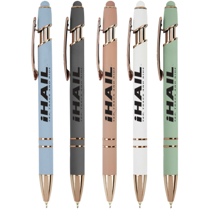 Custom Ultima Stylus Gel Glide Pen - Rose Gold - All Colors 