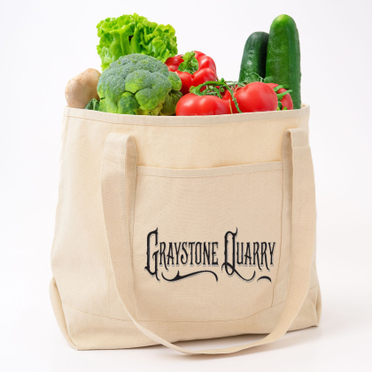 Custom Saratoga Recycled Cotton Tote 10 oz - Natural 