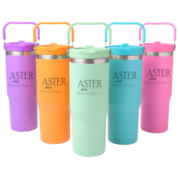 Custom Saratoga Swing Handle Brite Tumbler 30 oz - All Colors 