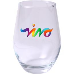 Custom Full Color Stemless Wine Glass 11.5 oz - Clear Custom Full Color Stemless Wine Glass 11.5 oz - Clear
