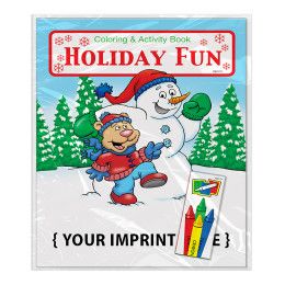 Custom Holiday Fun Coloring & Activity Book 