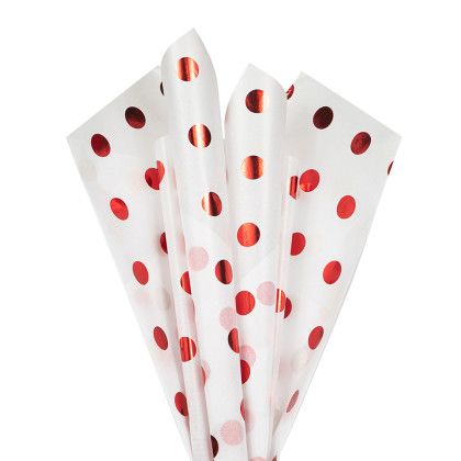 Custom Reflections Pre-Designed Tissue Paper - Red Hot Spots