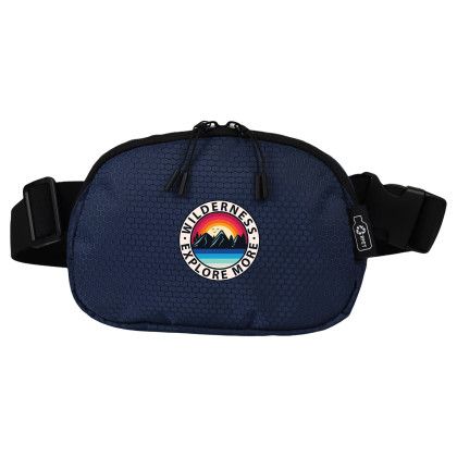 Custom Everywhere Belt Bag RPET - Navy blue Custom Everywhere Belt Bag RPET - Navy blue