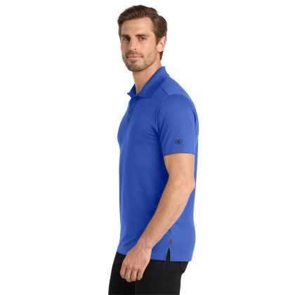 Custom OGIO Metro Polo - Enzyme Blue Side View