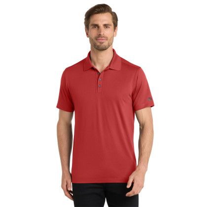 Custom OGIO Metro Polo - Ripped Red Front View