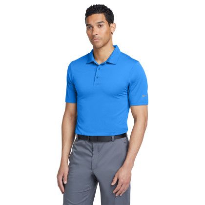 Custom Nike Dri-FIT Legacy Polo Shirt - Light Photo Blue Front view Custom Nike Dri-FIT Legacy Polo Shirt - Light Photo Blue Front view