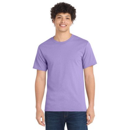 Custom Port & Co Essential Tee - Lavender - Front