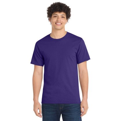 Custom Port & Co Essential Tee - Purple - Front