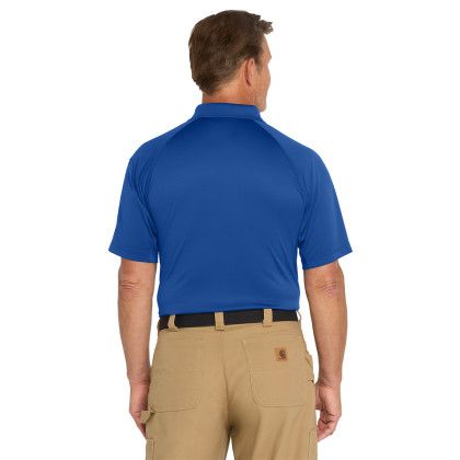 Custom CornerStone Tall Select Snag-Proof Tactical Polo - Royal Back View