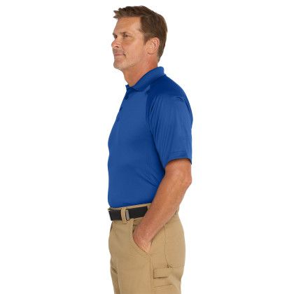 Custom CornerStone Tall Select Snag-Proof Tactical Polo - Royal Side View