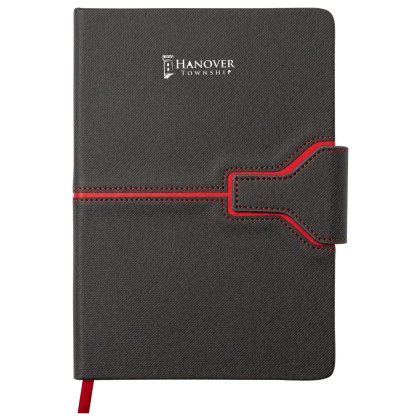 Custom Midline Journal W/ Magnetic Closure - Red Custom Midline Journal W/ Magnetic Closure - Red