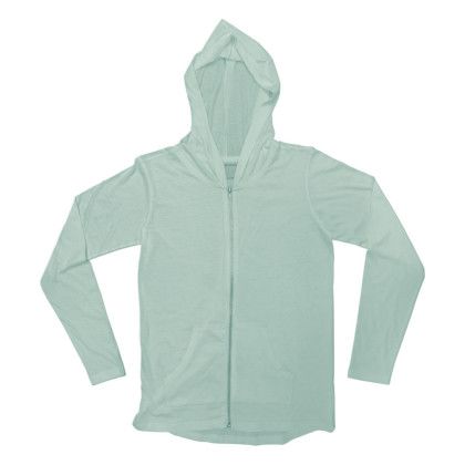 Custom Light Weight Full Zip Hooded Jersey - Screen - Sage 