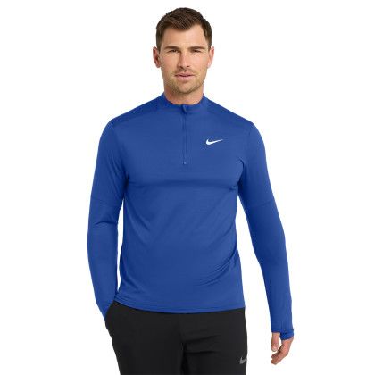 Custom Nike Dri-FIT Element 1/2-Zip Top - Royal Front View