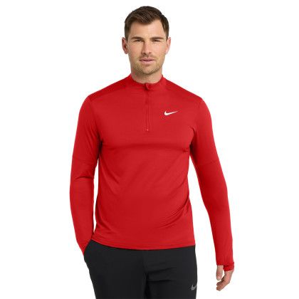 Custom Nike Dri-FIT Element 1/2-Zip Top - Scarlet Front View