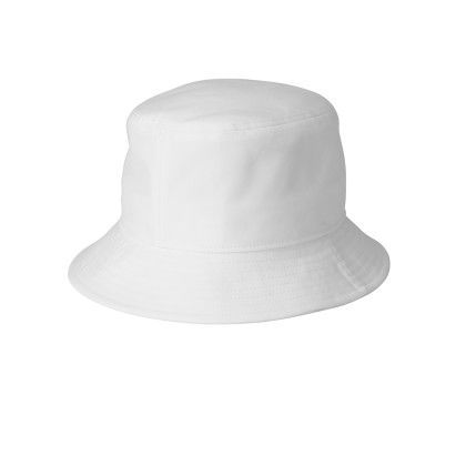 Custom Nike Swoosh Bucket Hat - White Back View