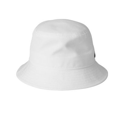Custom Nike Swoosh Bucket Hat - White Side View