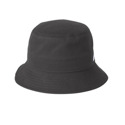 Custom Nike Swoosh Bucket Hat - Anthracite Side View
