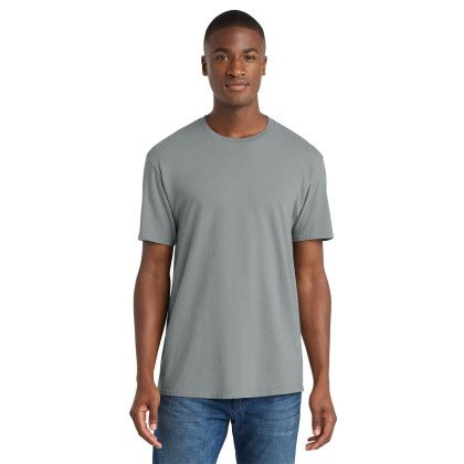 Custom Port & Co Beach Wash Garment-Dyed Tee - Dove Gray Front View