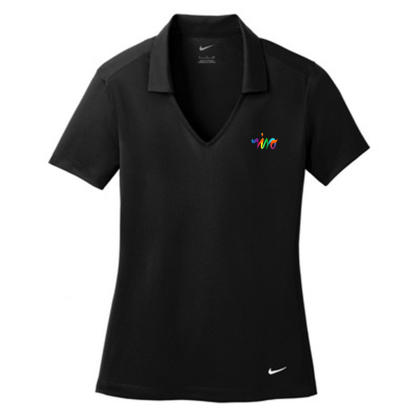 Custom Nike Ladies Dri-FIT Vertical Mesh Polo w/ Screen Print 4.4oz - Full Color Transfer - Black Custom Nike Ladies Dri-FIT Vertical Mesh Polo w/ Screen Print 4.4oz - Full Color Transfer - Black