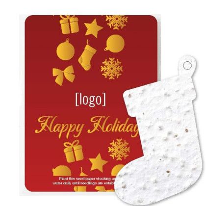 Custom Holiday Seed Paper Shape Mini-Gift Pack - Design P