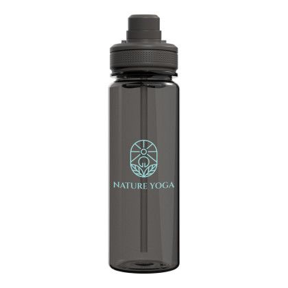 Custom Front Runner Recycled Plastic Bottle - Grey Front view Custom Front Runner Recycled Plastic Bottle - Grey Front view