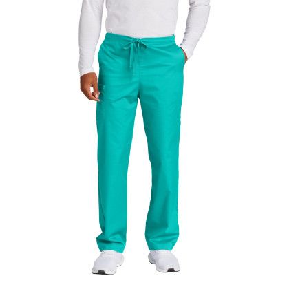 Custom - Wink Unisex Short WorkFlex Cargo Pant - Teal Blue Front View 
