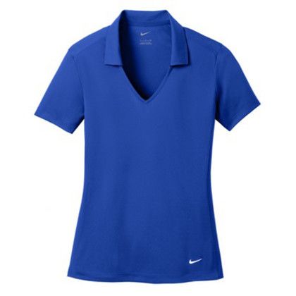 Custom Nike Ladies Dri-FIT Vertical Mesh Polo w/ Screen Print 4.4oz - Full Color Transfer - Old Royal Custom Nike Ladies Dri-FIT Vertical Mesh Polo w/ Screen Print 4.4oz - Full Color Transfer - Old Royal