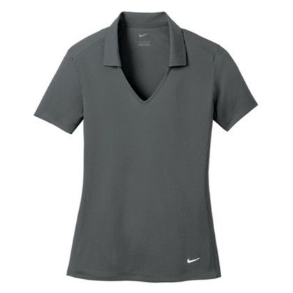 Custom Nike Ladies Dri-FIT Vertical Mesh Polo w/ Screen Print 4.4oz - Anthracite Custom Nike Ladies Dri-FIT Vertical Mesh Polo w/ Screen Print 4.4oz - Anthracite