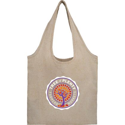 Custom Bungalow 5 oz Recycled Cotton Twill Shopper Tote - Natural Custom Bungalow 5 oz Recycled Cotton Twill Shopper Tote - Natural