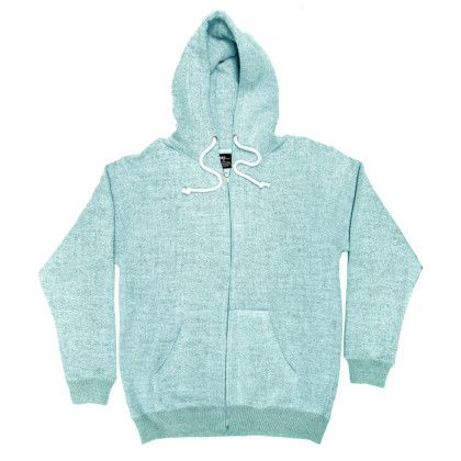 Custom Nantucket Adult Full Zip Hoodie - Embroidered - Mint Front View 