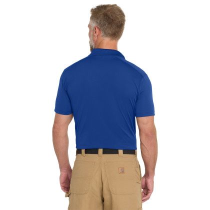 Custom CornerStone Tall Select Lightweight Snag-Proof Polo - Royal Back View Custom CornerStone Tall Select Lightweight Snag-Proof Polo - Royal Back View