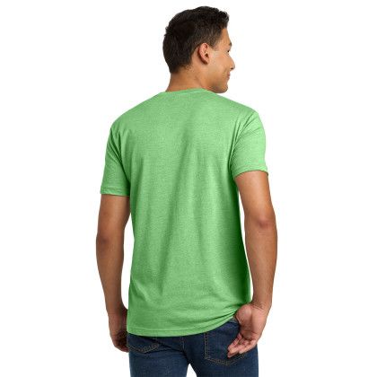 Custom Next Level Apparel Adult CVC Tee - Apple Green Back View 