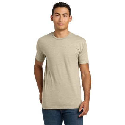 Custom Next Level Apparel Adult CVC Tee - Cream Front View 