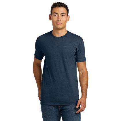 Custom Next Level Apparel Adult CVC Tee - Midnight Navy Front View 