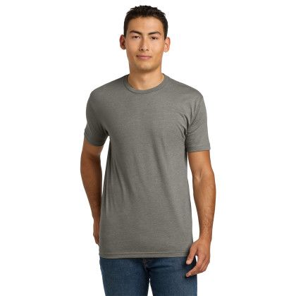 Custom Next Level Apparel Adult CVC Tee - Warm Gray Front View 