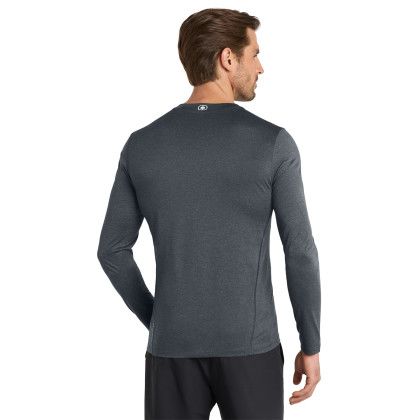 Custom OGIO Long Sleeve Pulse Crew - Gear Grey Back View
