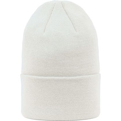 Custom Recycled Knit Beanie - Vintage-White Back View 