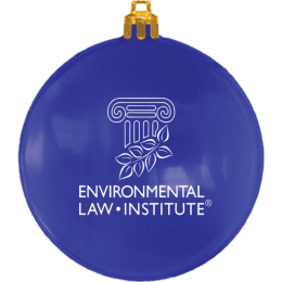 Custom 3" USA-Made Flat Shatterproof Ornament - Blue 