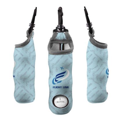 Custom Toddy Gear Featherlite Golf Ball Caddy - Gray Front Custom Toddy Gear Featherlite Golf Ball Caddy - Gray Front